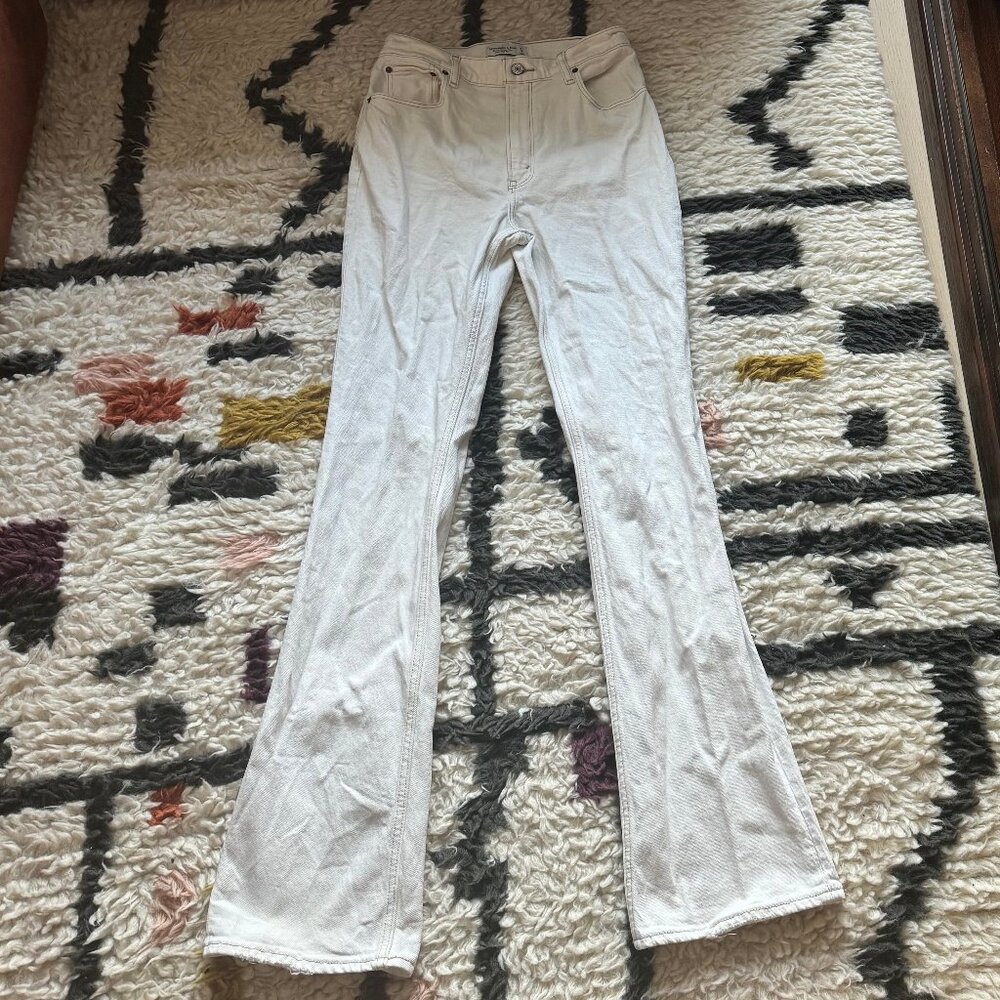 Abercrombie & Fitch White High Rise Jeans